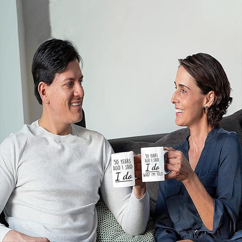 50th Anniversary Coffee Mug for Husband & Wife